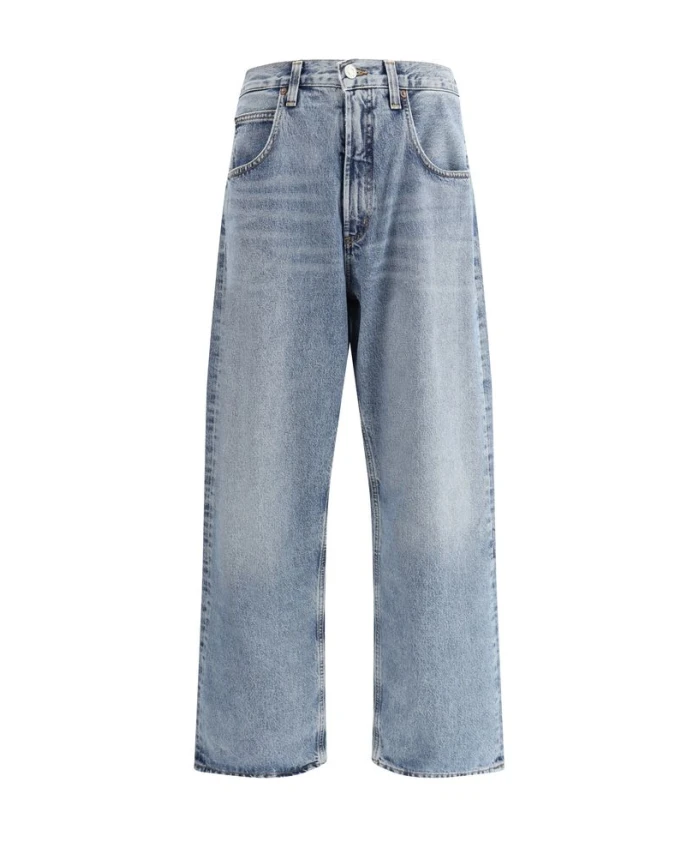 

Джинсы в стиле фьюжн с высокой талией Agolde, синий