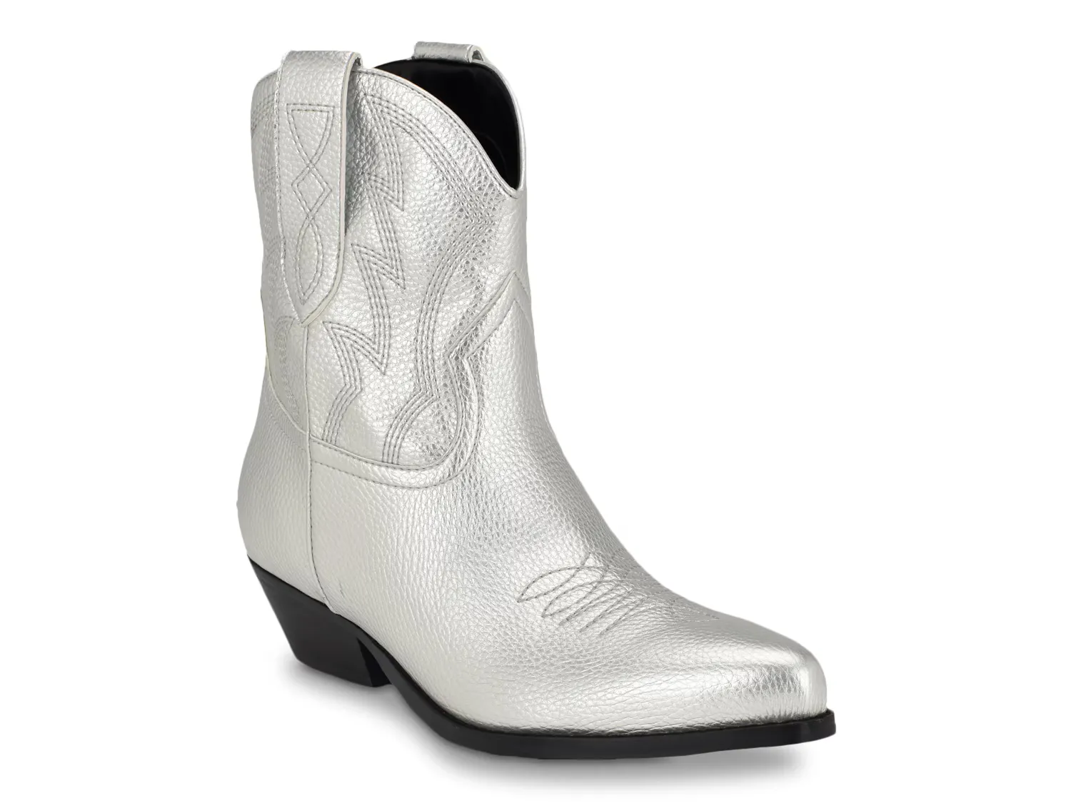 

Ботильоны Ginette Western Bootie Guess, серебряный/металлик