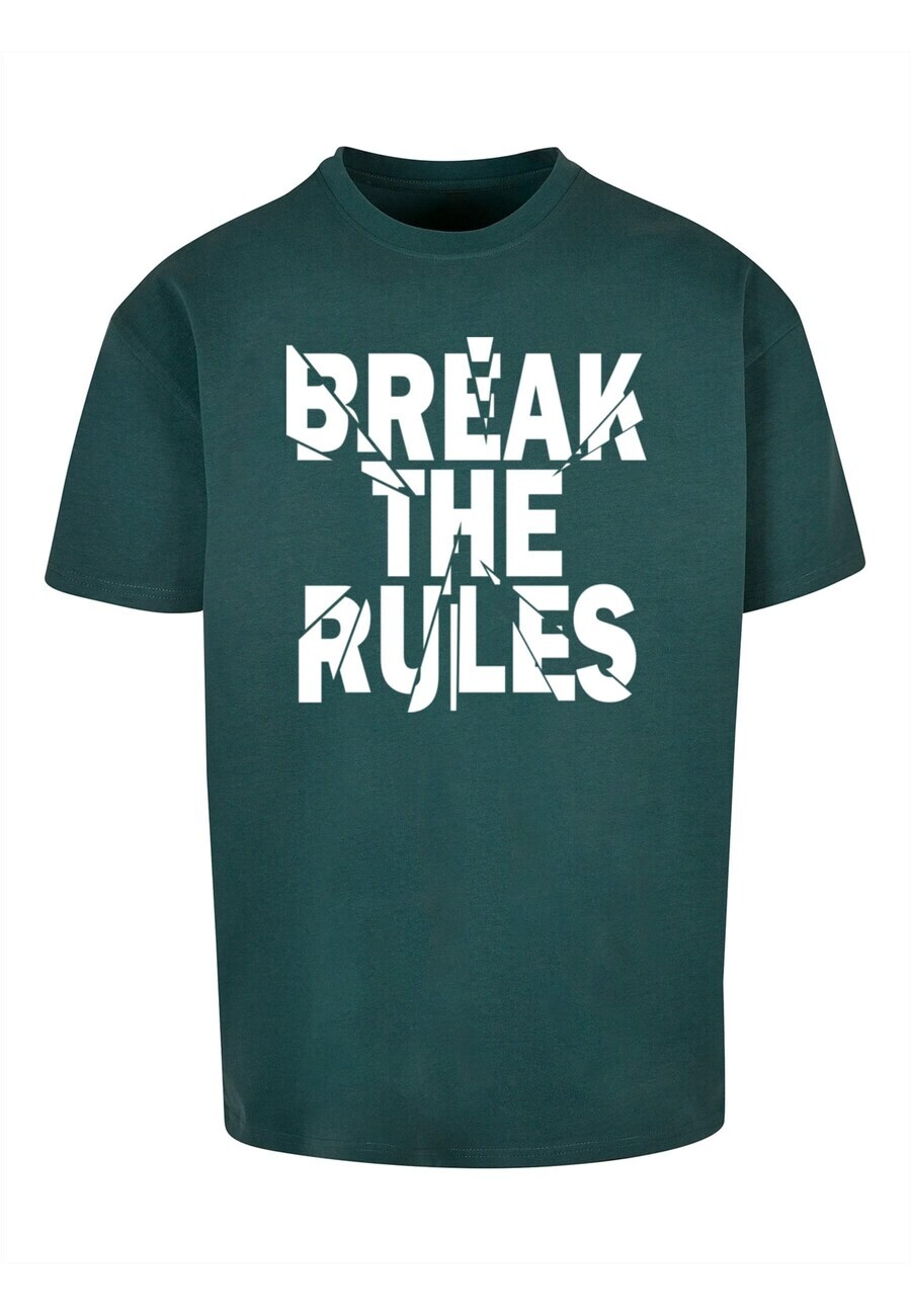 

Футболка Merchcode BREAK THE RULES 2, темно-зеленый