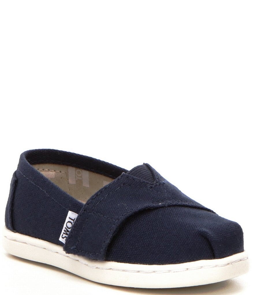 

TOMS Детские классические слипоны Tiny Alpargata (для младенцев), синий