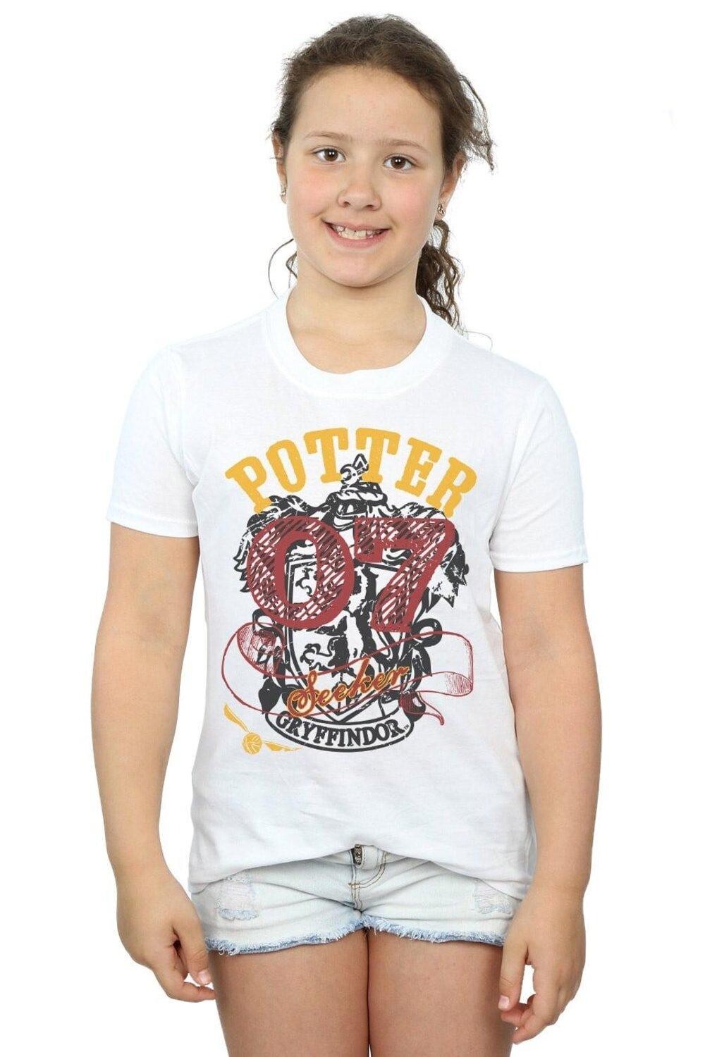 

Хлопковая футболка «Гриффиндорский искатель» Harry Potter, белый
