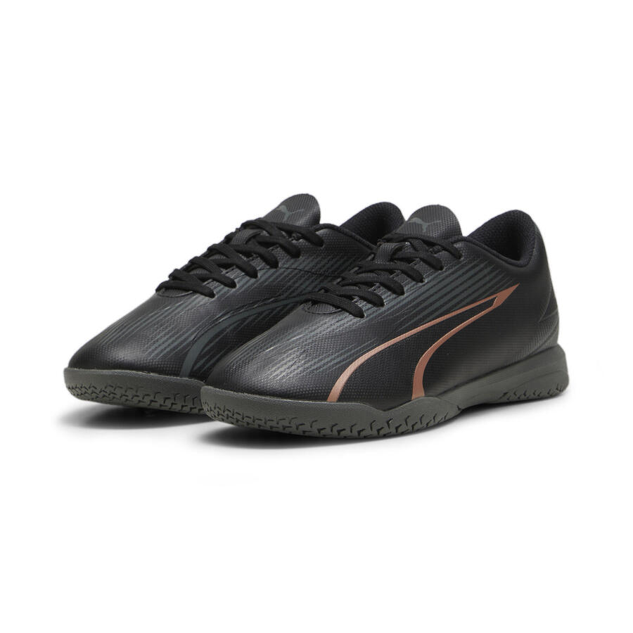 

Футбольные бутсы ULTRA PLAY IT для молодежи PUMA Black Copper Rose Metallic