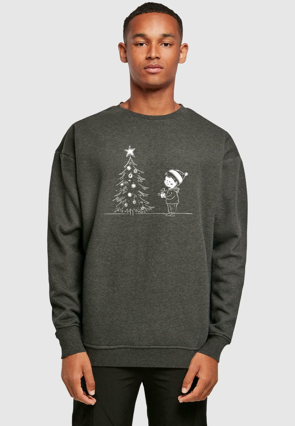 

Толстовка CHRISTMAS CUTE CREWNECK Merchcode, темно-серый