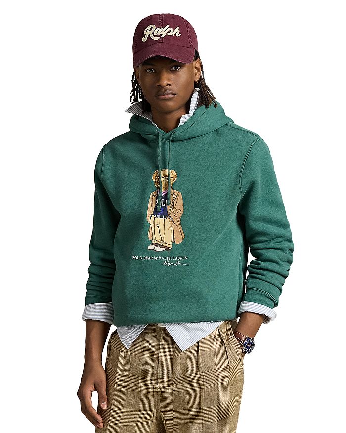

Толстовка с капюшоном Polo Bear из флиса Polo Ralph Lauren, зеленый
