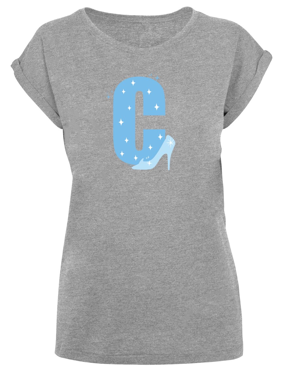 

Рубашка F4NT4STIC Disney Alphabet C Is For Cinderella, пятнистый серый