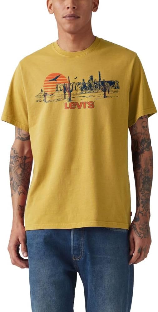 

Мужская футболка с рисунком Levi's (также доступна в размерах Big и Tall), (New) Chasm Mustard