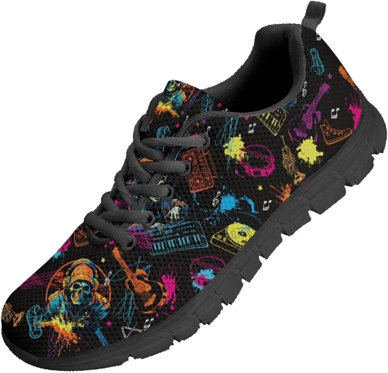 

Мужские кроссовки Funnydude Funnt для прогулок, повседневные теннисные туфли, осенние удобные кроссовки для работы, Cool Skull