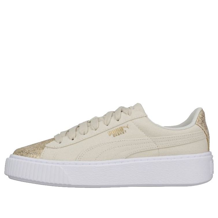 Кеды (WMNS) PUMA Basket Platform 'Cream y' 366494-01, кремовый