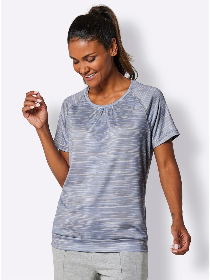 

Функциональная рубашка в меланжевом цвете голубой сизый WITT WEIDEN