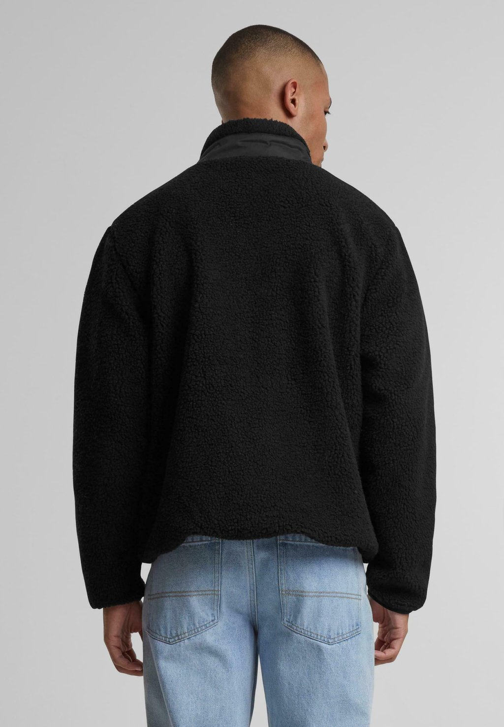 

Флисовая куртка WITH STAND UP COLLAR Urban Classics, черный