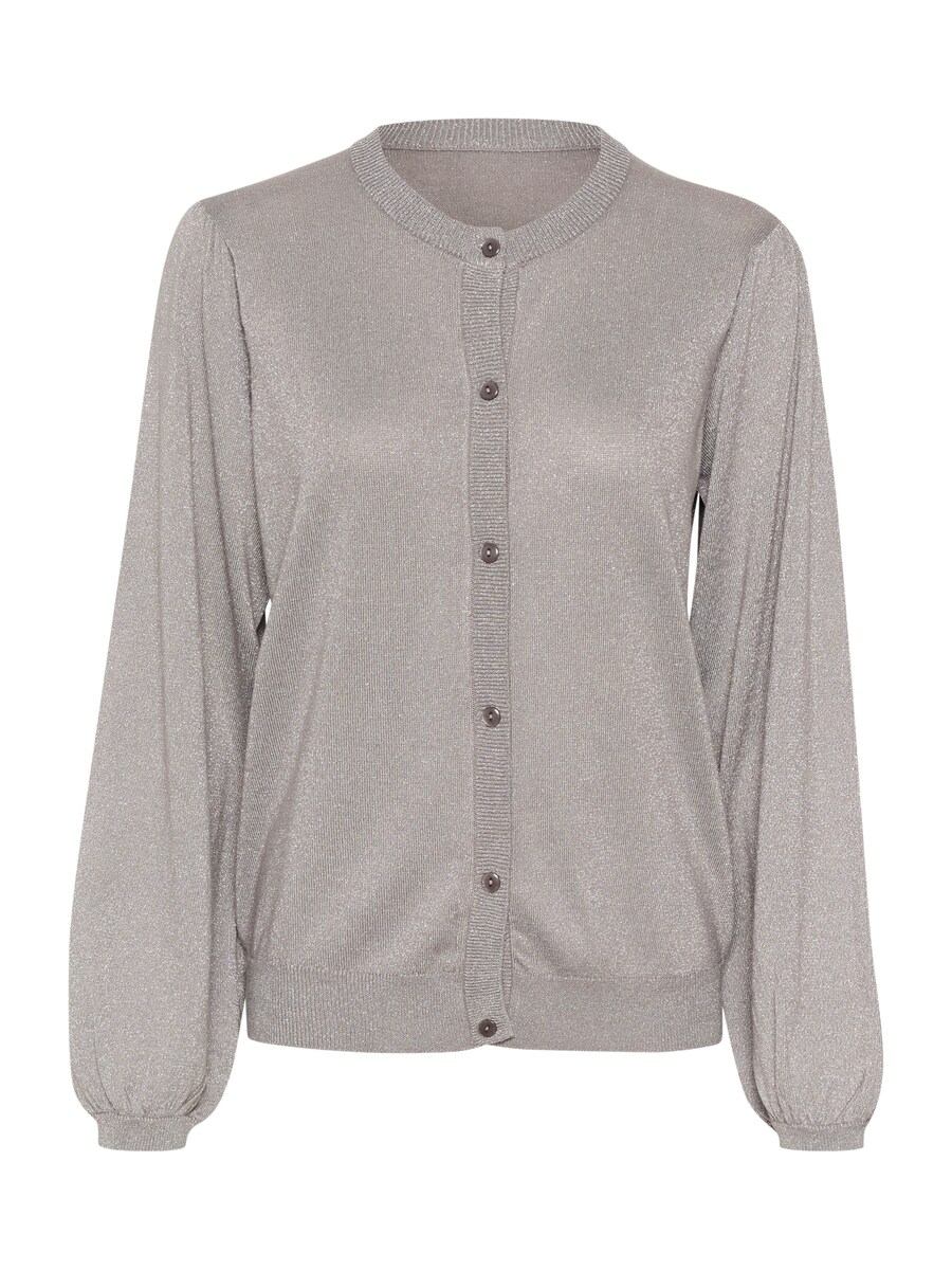 

Вязаный кардиган Cream Knit Cardigan Shimra, светло-серый