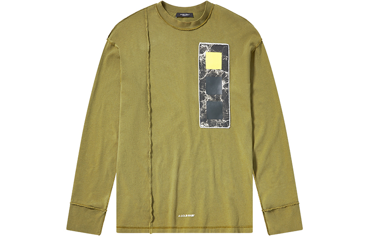 

Кубистская футболка с длинными рукавами A-COLD-WALL*, зеленый