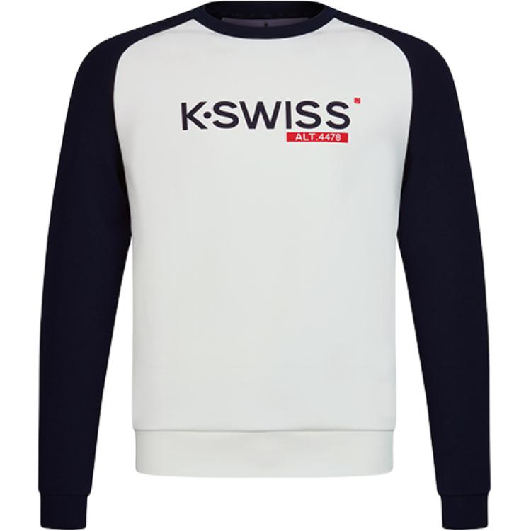 

KSWISS FW24 Толстовка мужская Euryale White K·SWISS