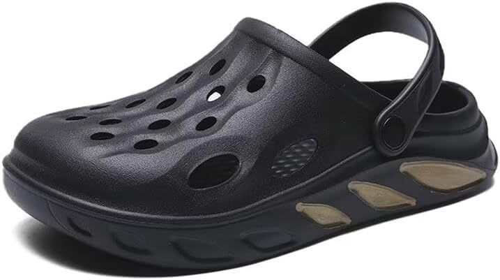 

Мужские и женские легкие нескользящие сандалии для улицы для летних прогулок, пляжа, спорта и путешествий Zonkacen, черный