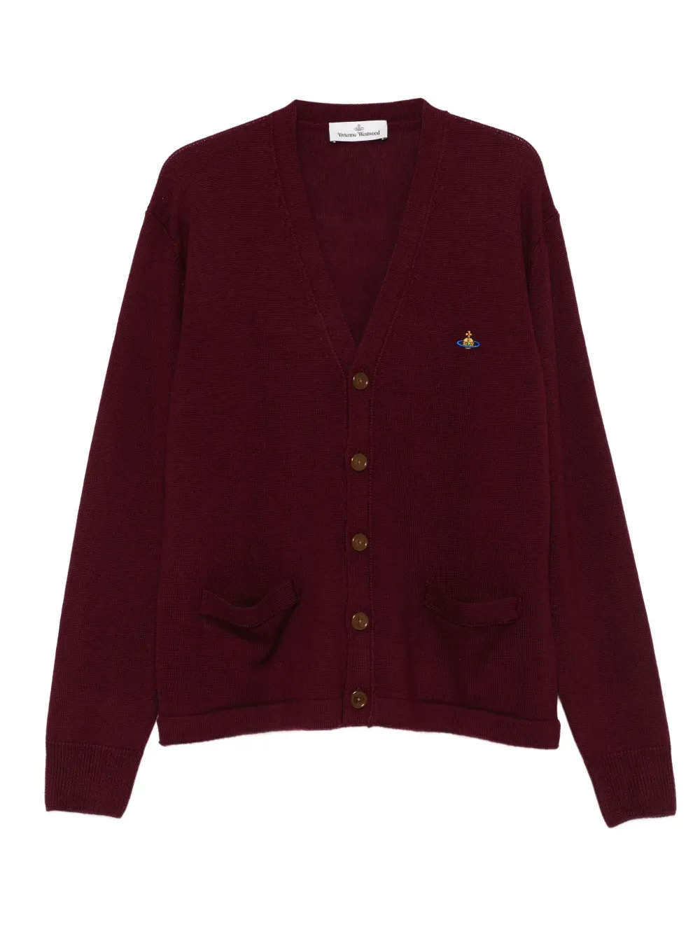 

Кардиган с накладными карманами Vivienne Westwood, красный