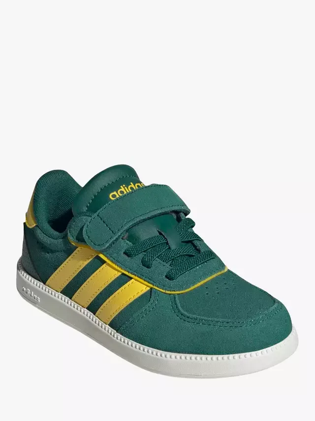 Детские кроссовки Breaknet Sleek из смесовой кожи, зеленые adidas — фото 2