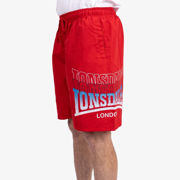 

Шорты поверх плавок Lonsdale, красный