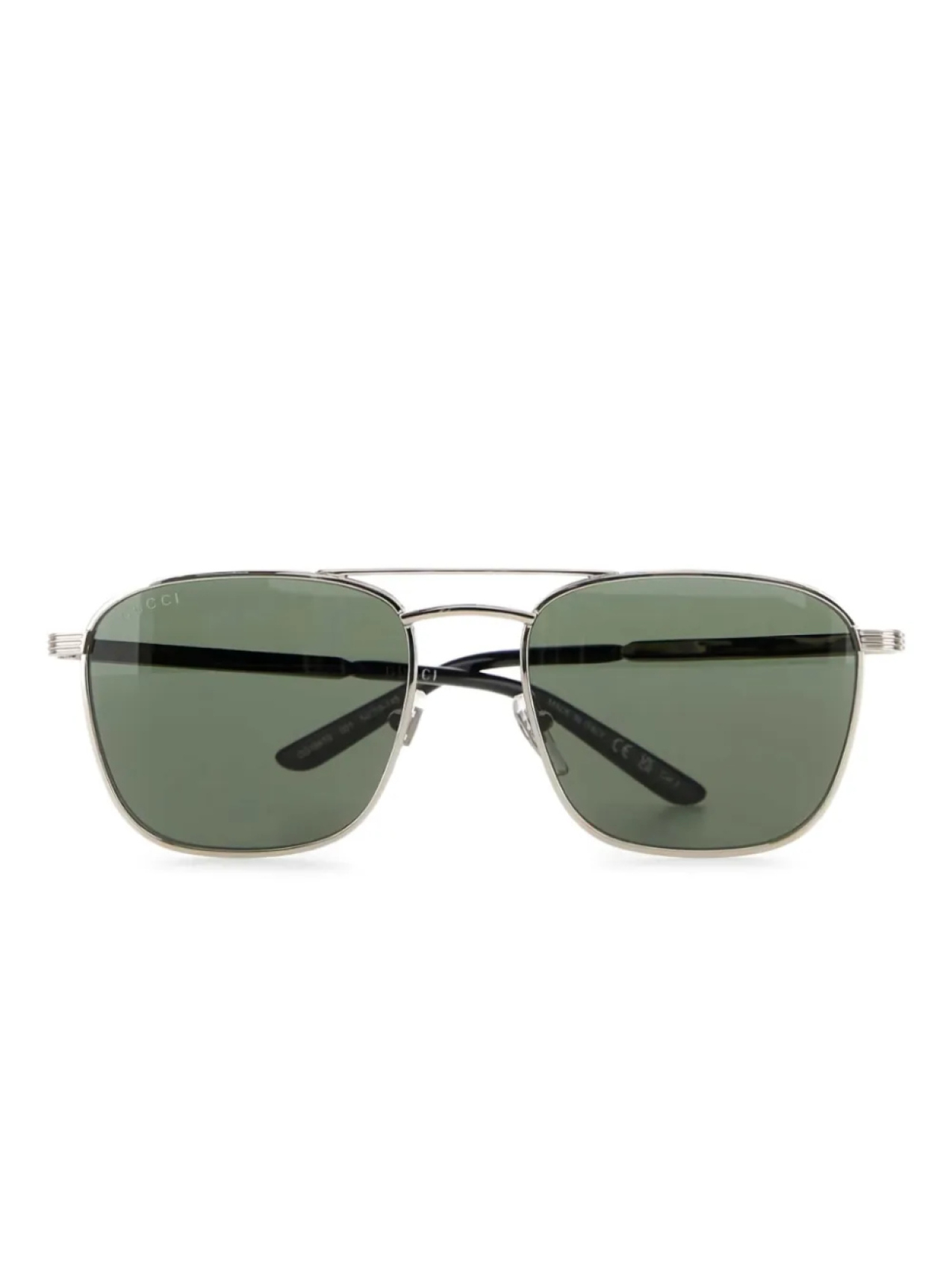 

Gucci Eyewear солнцезащитные очки в квадратной оправе, серебряный