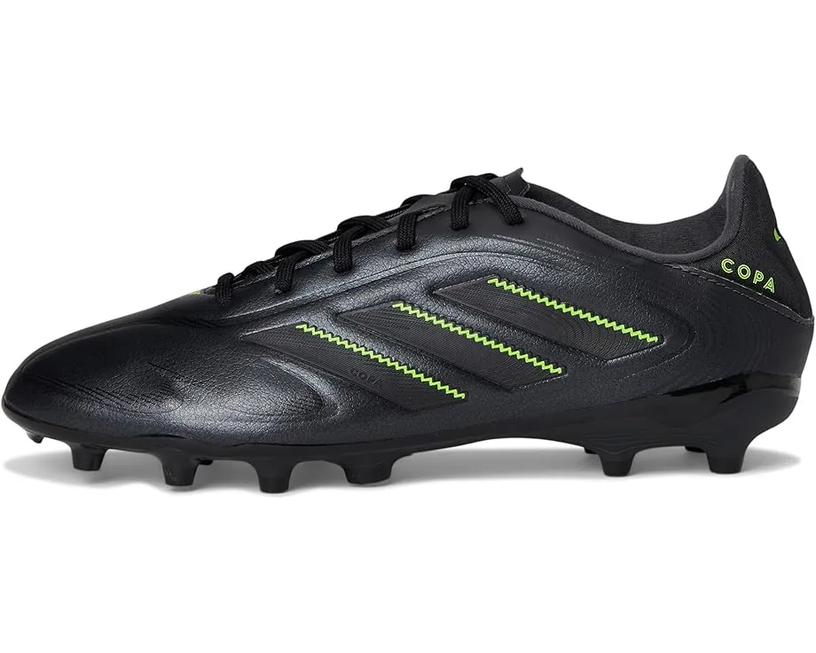 Кроссовки Adidas Kids Copa League Pure 3 Firm Ground/Multi Ground Cleats (Little Kid/Big Kid), Black/Solid Grey/Lucid Lemon — фото 4