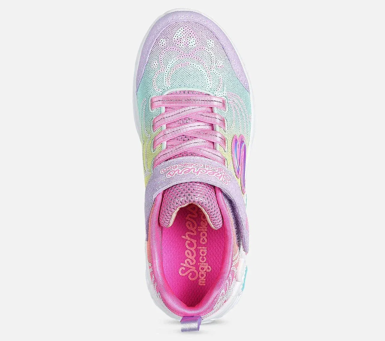 Детские кроссовки Skechers Princess Wishes 302686LMLT, разноцветные, HTAT298 — фото 4