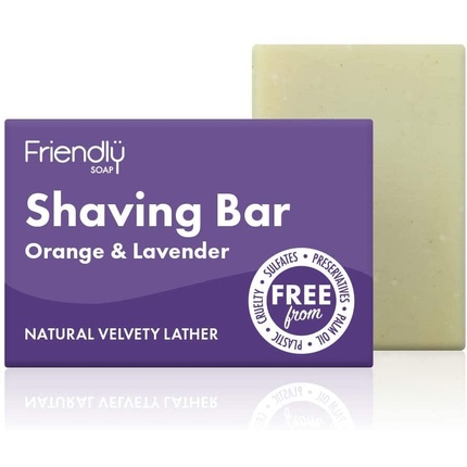 

Мыло для бритья «Апельсин и лаванда» 95г Friendly Soap