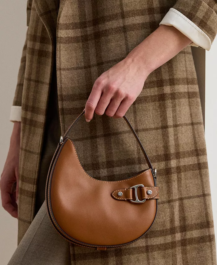 

Кожаная сумка кросс-боди Tasha Lauren Ralph Lauren, коричневый