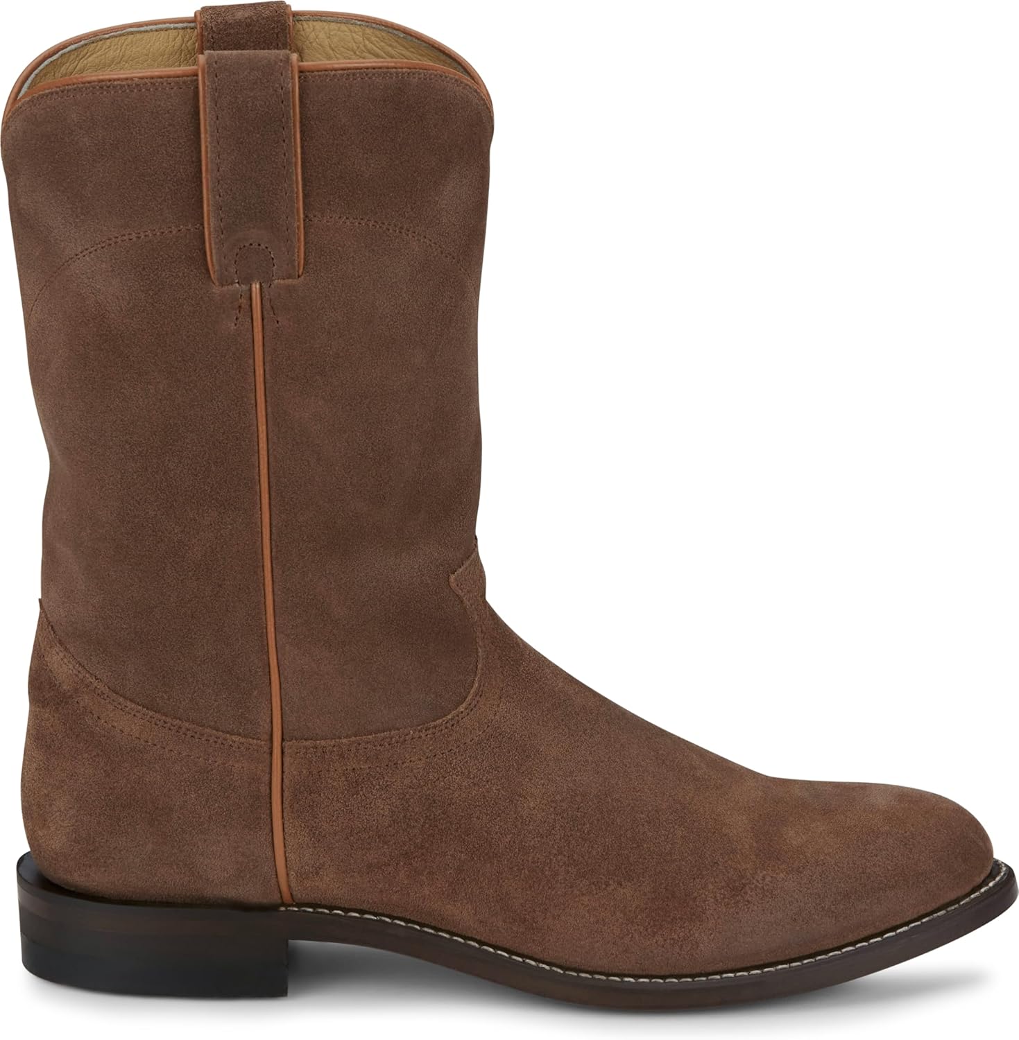 Мужские вестерн-сапоги Justin Wes 10 Suede Roper - прочная обувь для ежедневного комфорта и классического ранчо-стиля, Butterscoth — фото 3
