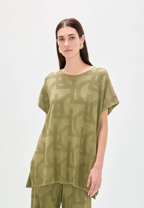 

Футболка с принтом Lola Casademunt, Khaki, Хаки, Футболка с принтом Lola Casademunt, Khaki