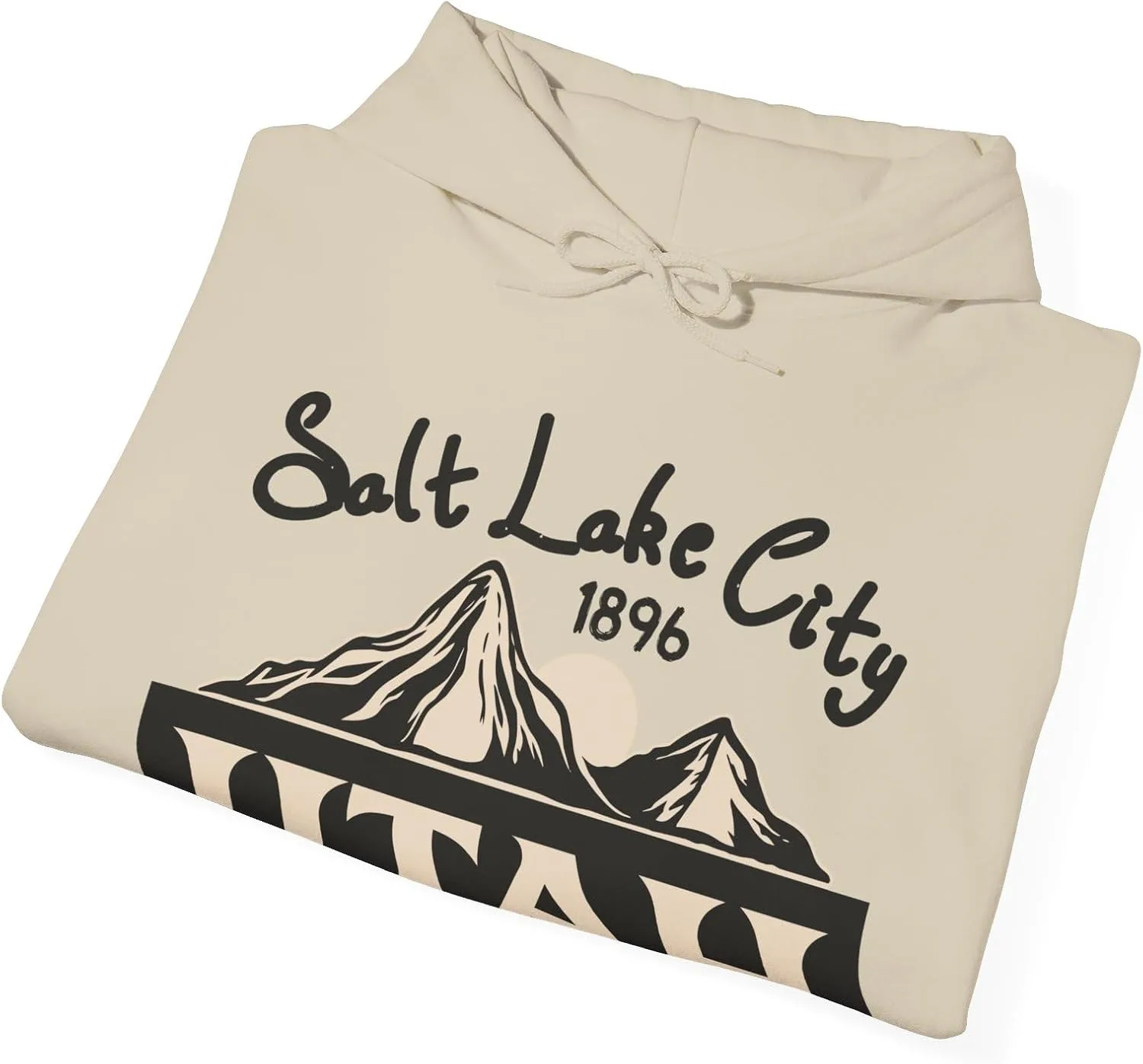 Толстовка с капюшоном Utah Salt Lake City College, университетская футболка, подарок из штата Юта, толстовка с капюшоном с изображением национального парка, хлопковая толстовка унисекс GENERIC, Sand — фото 2