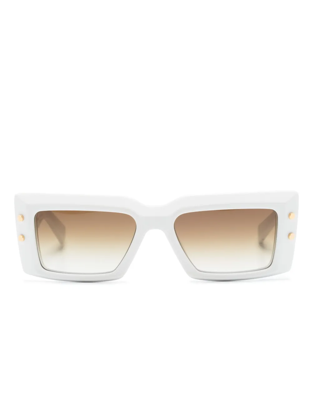 

Солнцезащитные очки Impérial в прямоугольной оправе Balmain Eyewear, белый