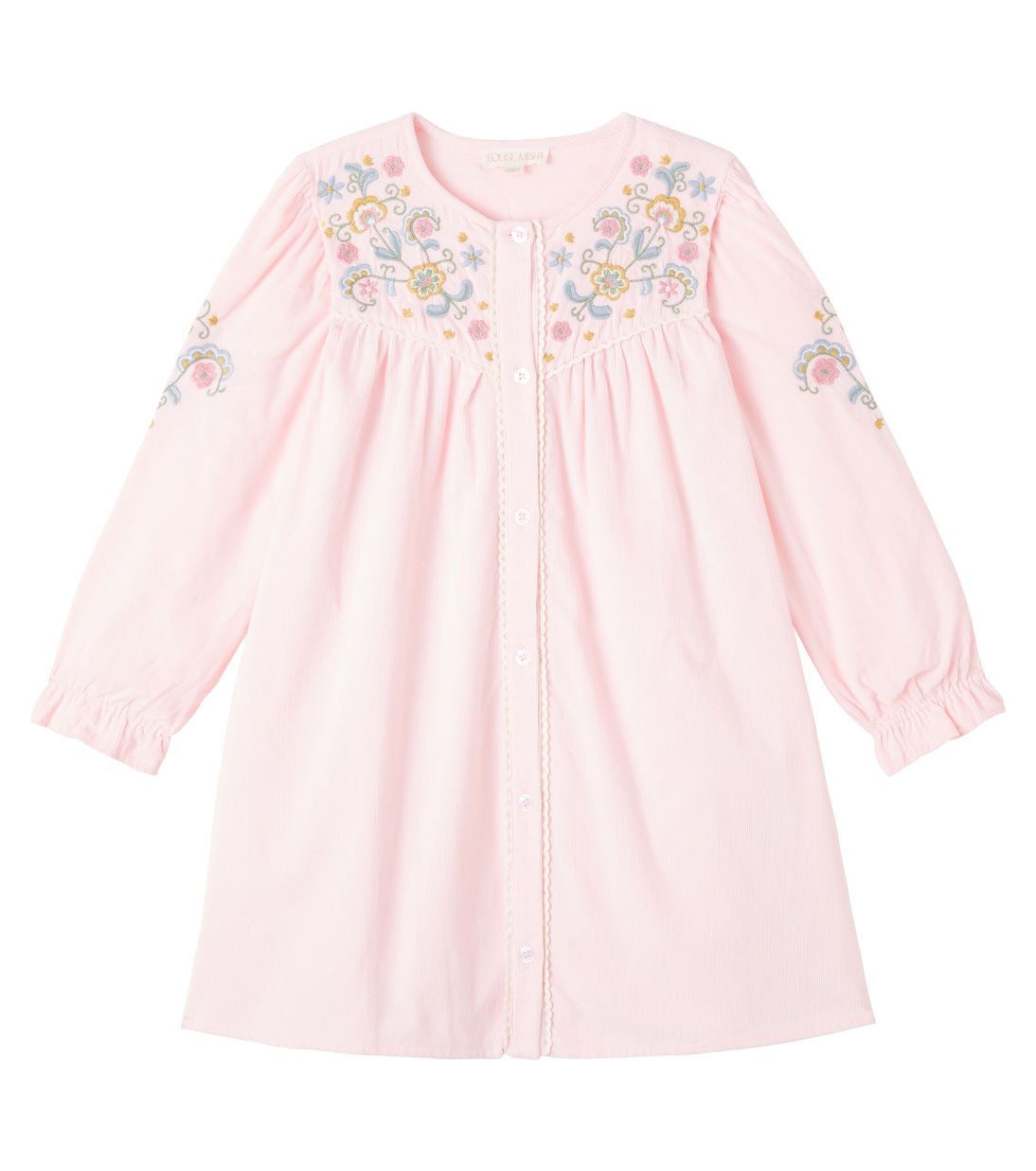 

Платье Floriane из хлопкового вельвета с цветочным принтом Louise Misha, Light Pink