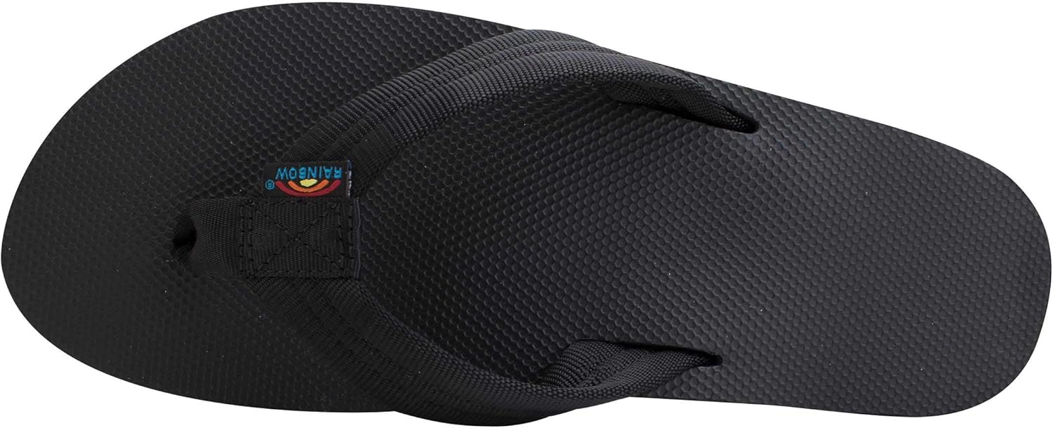 Мужские сандалии Rainbow Double Layer Soft Top 1 с нейлоновым ремешком и наполнителем из EVA-резины Rainbow Sandals, черный — фото 3
