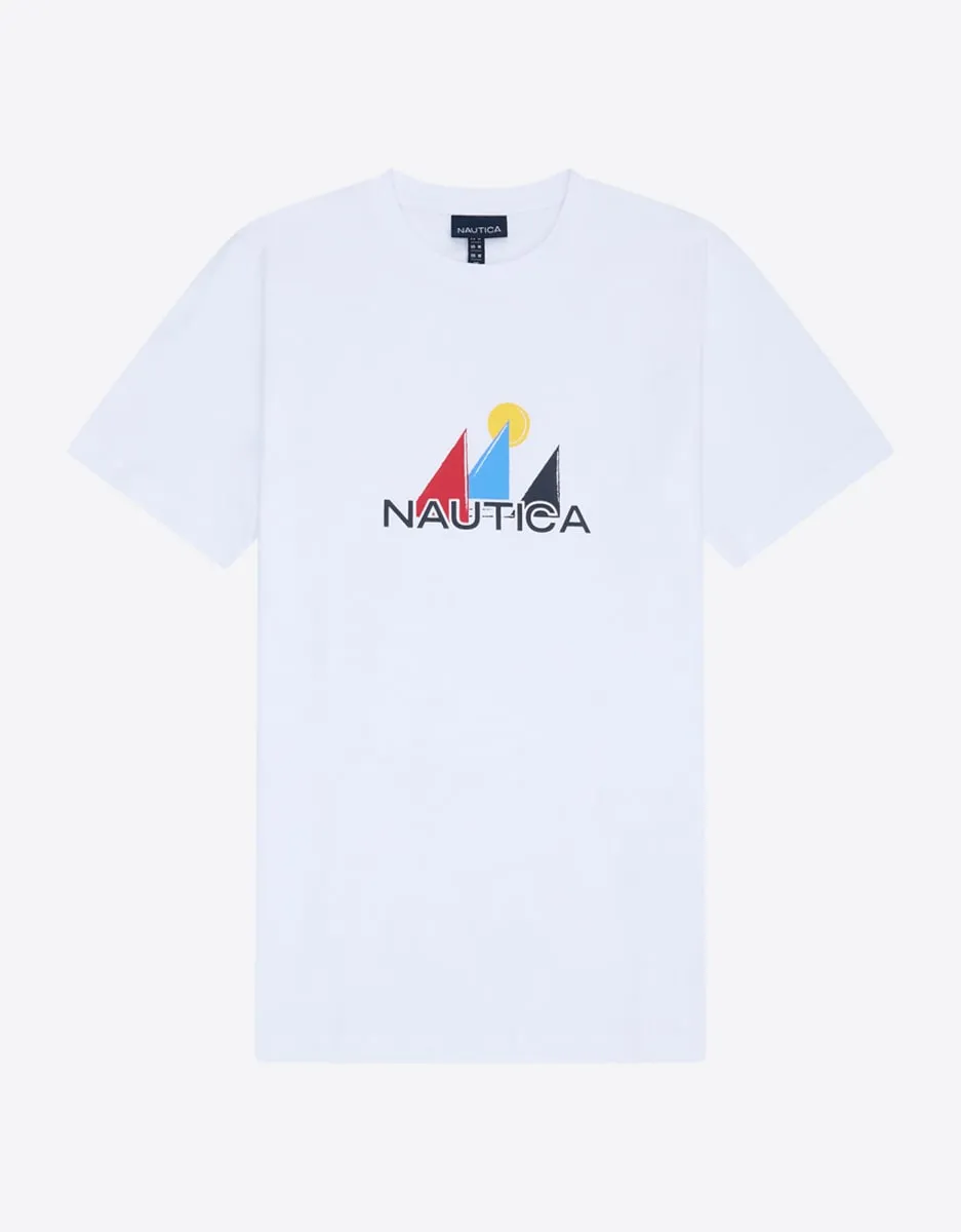 

Футболка мужская с круглым вырезом и короткими рукавами Nautica, белый