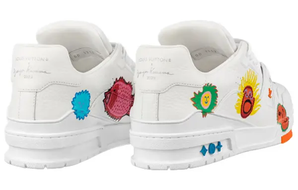 Кроссовки x yayoi kusama sneaker 'white with icons' Louis Vuitton, белый — фото 3