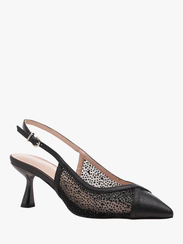 Fascinate Wide Fit туфли-лодочки с сетчатыми деталями Paradox London, Black — фото 4