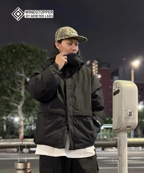 Пуховик Windstopper by Gore-Tex Labs бренда Phenix, 650 fill power, чёрный