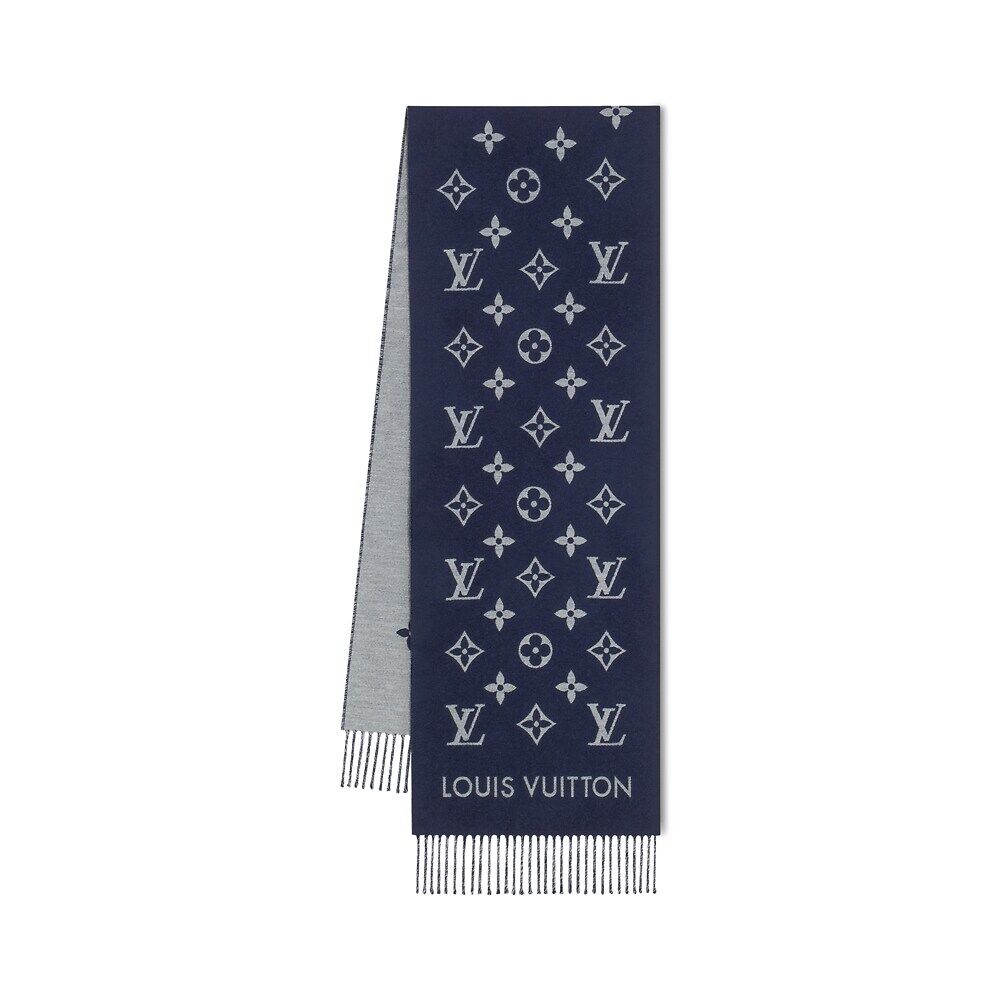 

Шарф с монограммой Louis Vuitton, синий