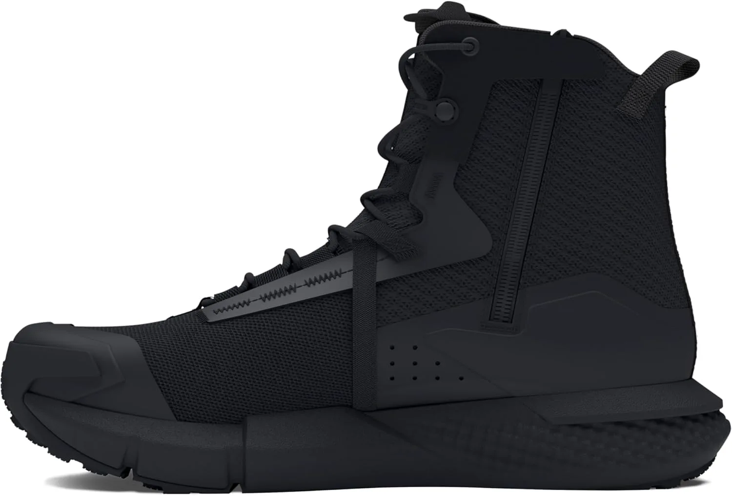 Мужские военные и тактические ботинки Under Armour Charged Valsetz с молнией Name ‎Under Armour, черный/серый — фото 3