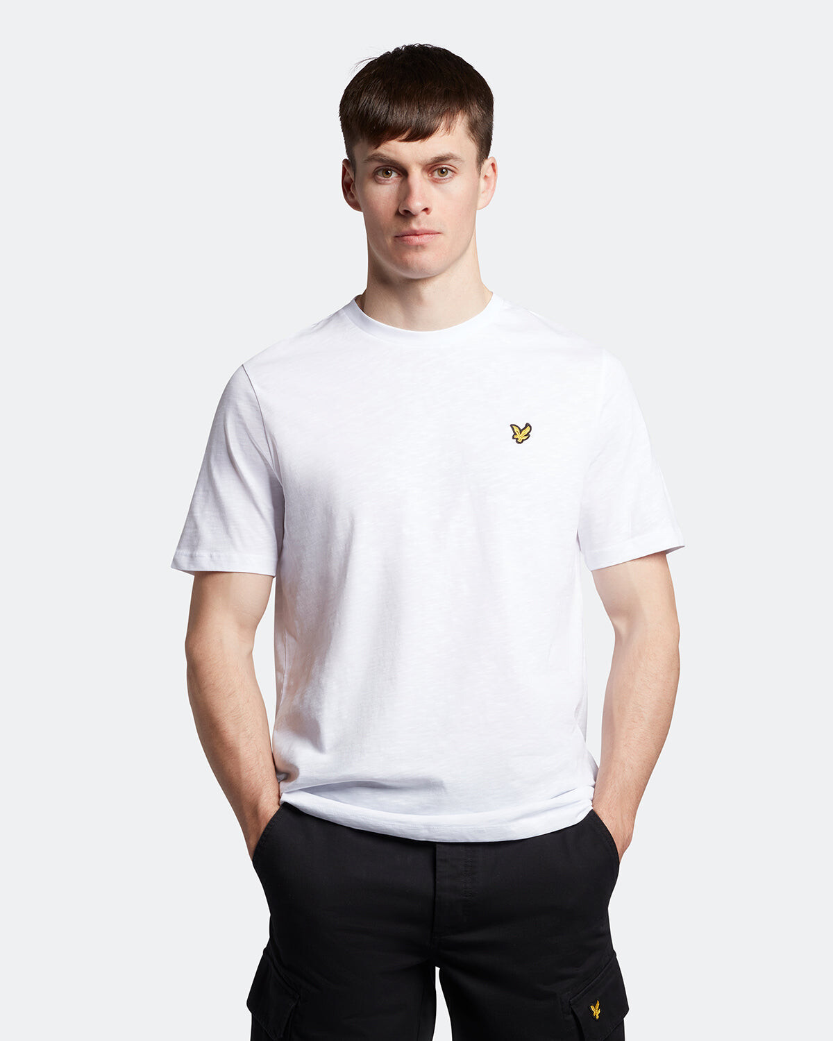 

Массивная футболка с короткими рукавами Lyle & Scott, белый