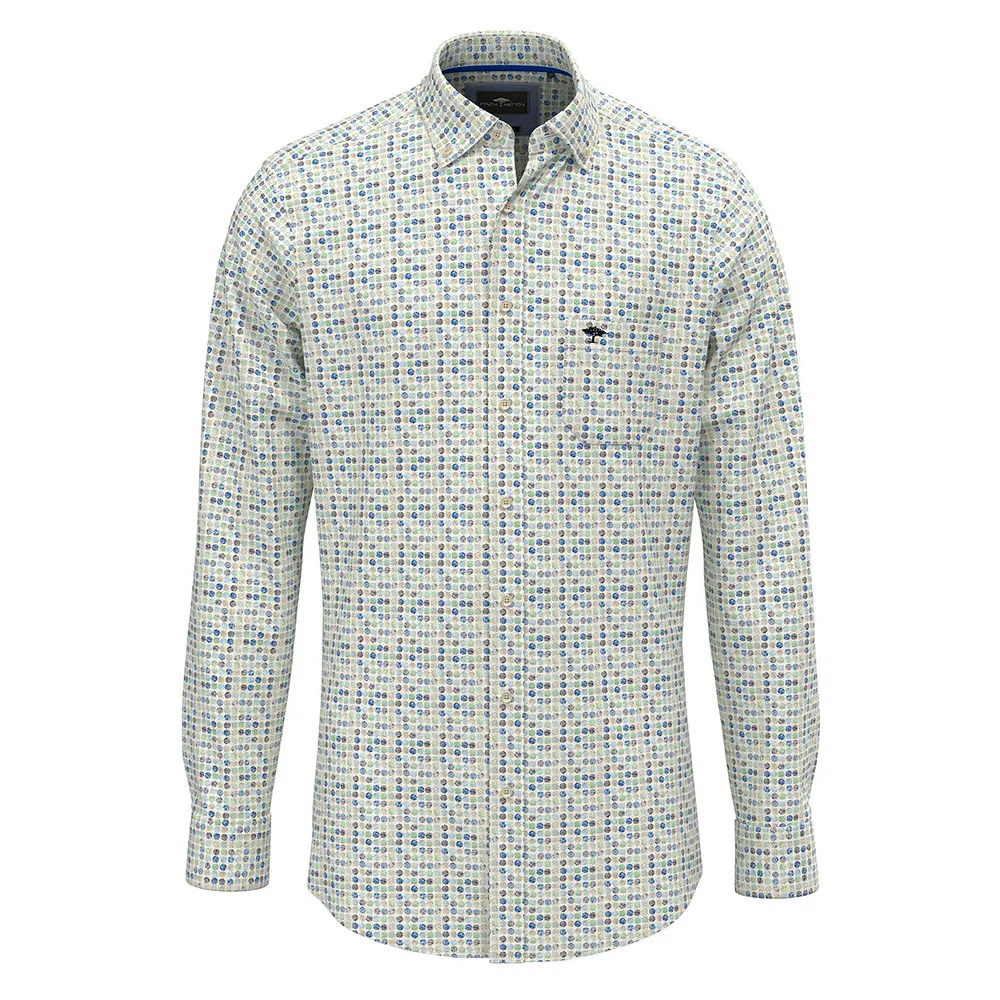

Рубашка Fynch Hatton Combi Print, зеленый