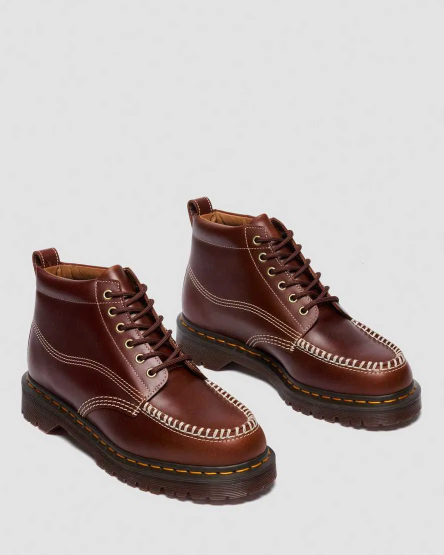 Кожаные сапоги-ботфорты Lowell Chukka с мокасиновым носком Dr Martens, черный — фото 4