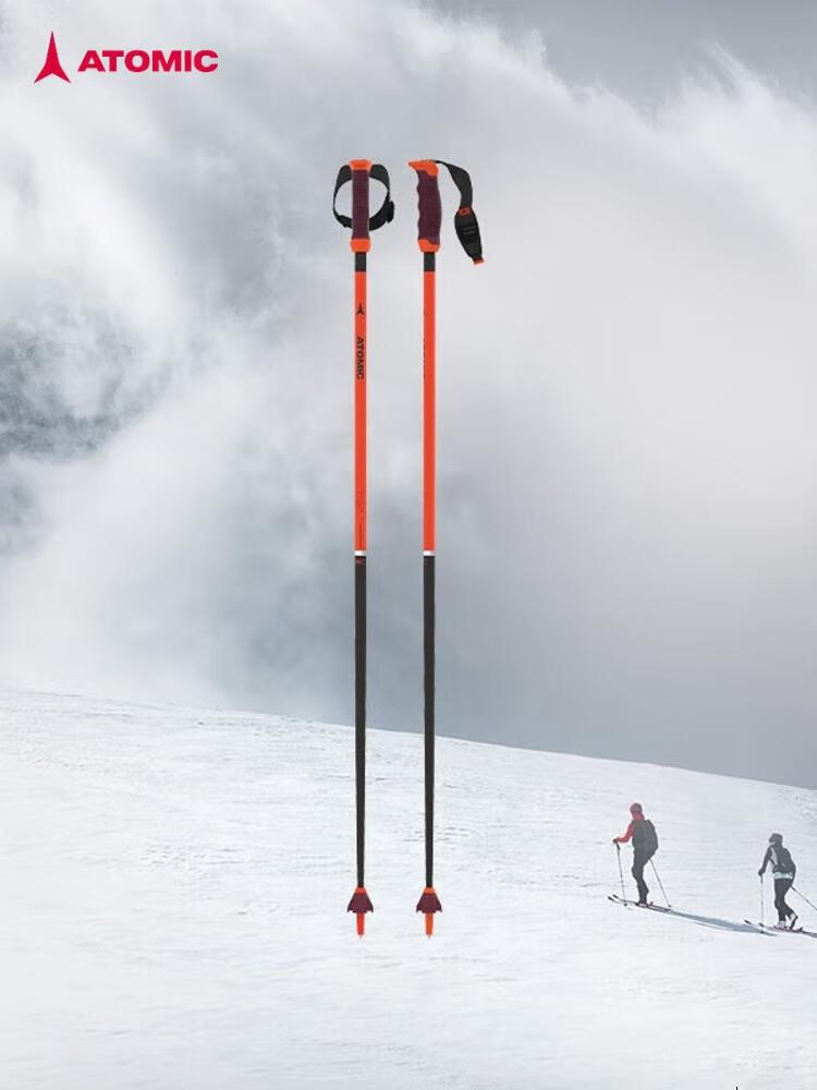 

Atomic Ски палки 5/6 звезд full mountain углеродные/алюминиевые палки, красный 6 star carbon pole, aj5005676, 125cm