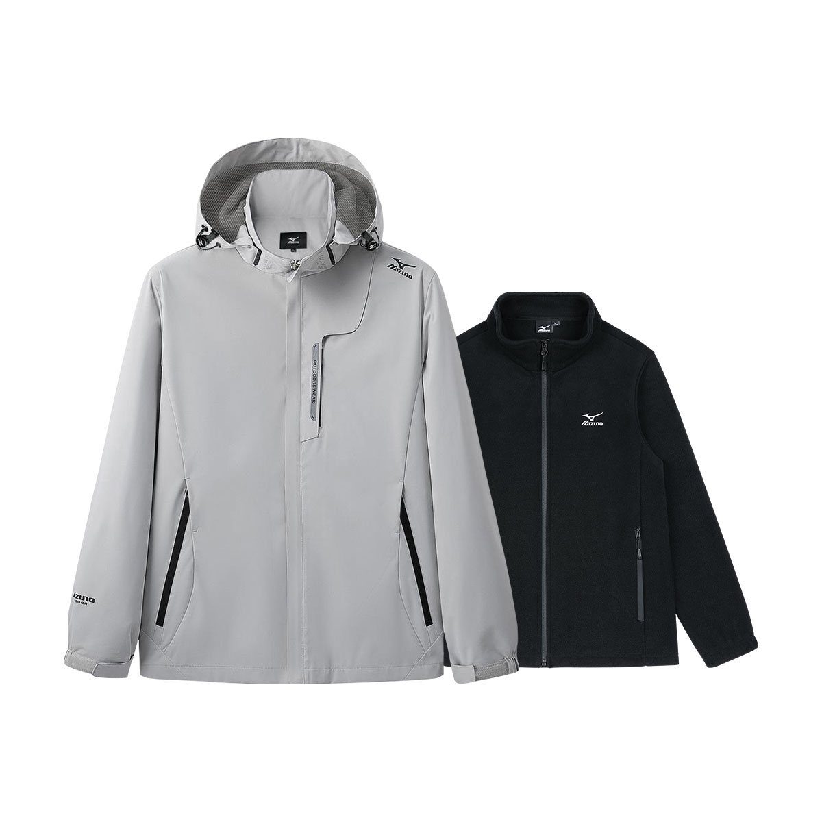 

Куртка унисекс С капюшоном Умеренные Другие Mizuno, misty lotus белый (liner included)