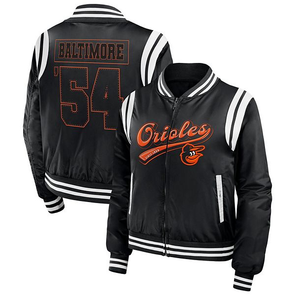 

Женская черная бомбер Baltimore Orioles Wear By Erin Andrews