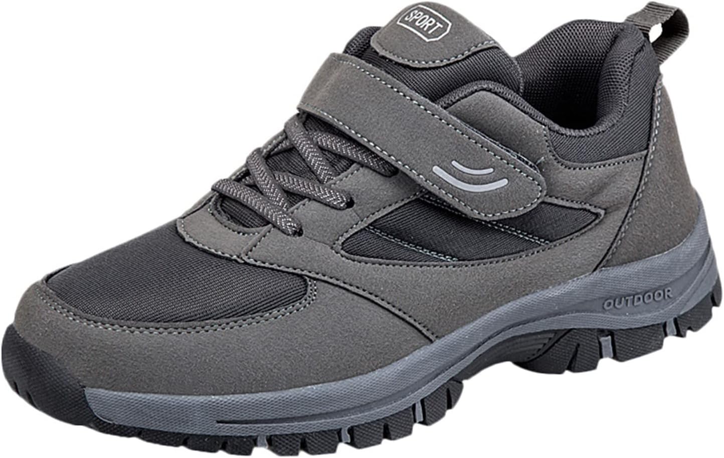 

Мужские кроссовки для ходьбы, комфортные, с амортизирующей вставкой из мемори-пены, ультралегкие, дышащие, модные, с нескользящей подошвой, для путешествий, бега, тренировок и тенниса, широкий размер Generic, темно-серый