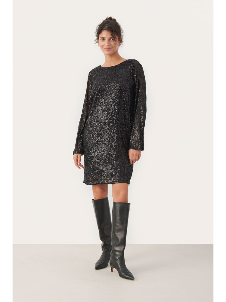 

Платье DarleenPW из джерси, прямого кроя, черного цвета PART TWO