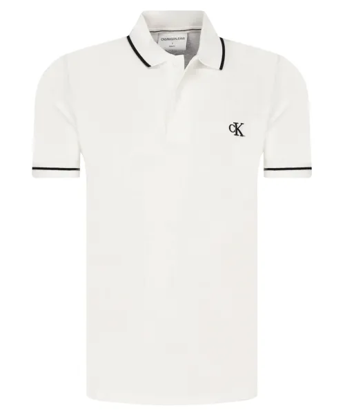 

Футболка поло Slim fit Calvin Klein Jeans, белый