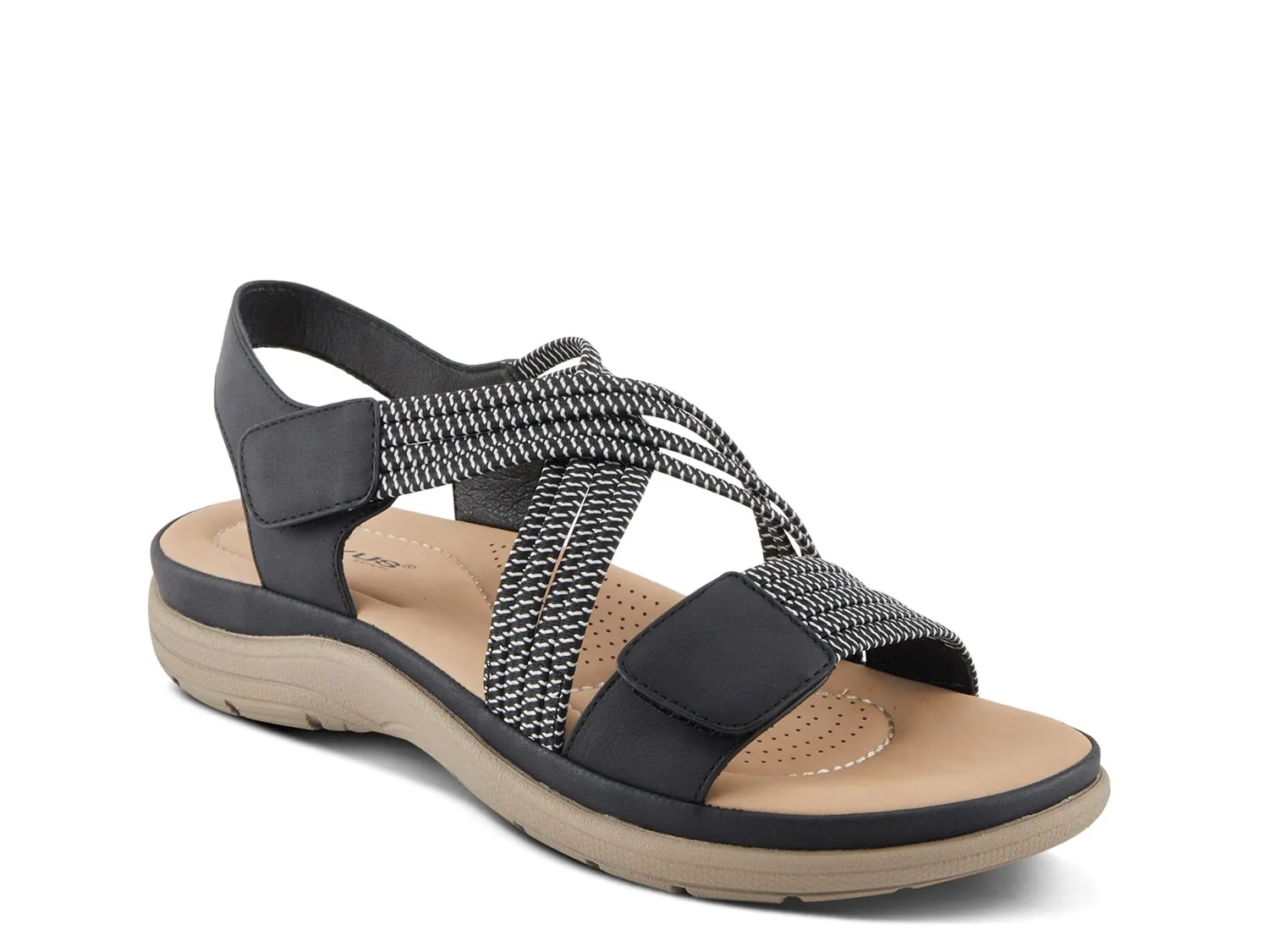 Сандалии Crossbeam Wedge Sandal Flexus By Spring Step, черный