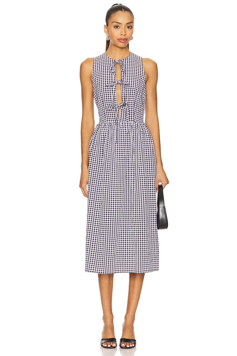 

Платье миди Candace от More To Come, black gingham