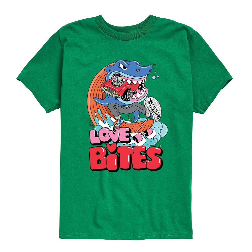 

Футболка Hot Wheels Love Bites для мальчиков 8–20 лет с графическим рисунком, зеленый